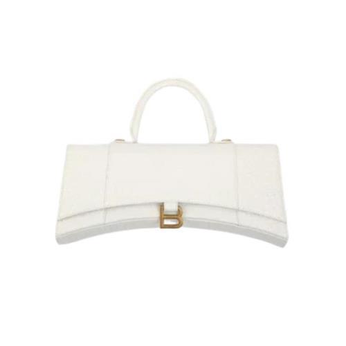 Pre-owned Leather handbags Balenciaga Vintage , White , Dames