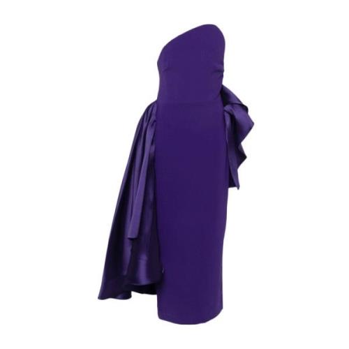 Amethist Paarse Textuur Jurk Solace London , Purple , Dames