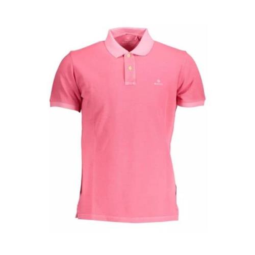 Stijlvolle Roze Katoenen Poloshirt Gant , Pink , Heren