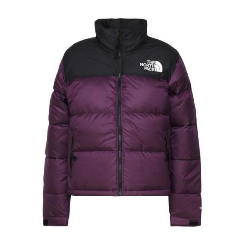 Zwarte Bessen Ganzendons Vierkante Jas The North Face , Purple , Dames