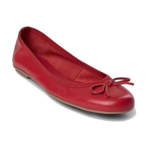 Rode ballerina schoenen met strikdetail Sofie Schnoor , Red , Dames