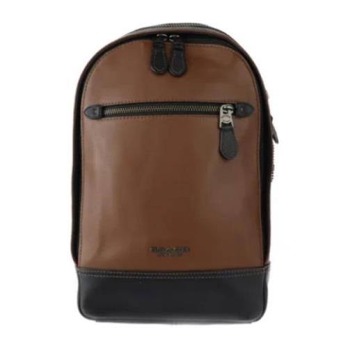 Pre-owned Fabric backpacks Coach Pre-owned , Brown , Dames