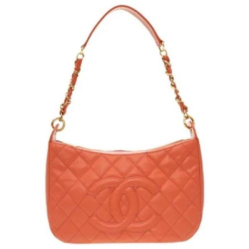 Pre-owned Fabric chanel-bags Chanel Vintage , Orange , Dames
