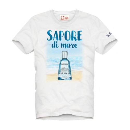 Gin Smaak T-Shirt MC2 Saint Barth , White , Heren