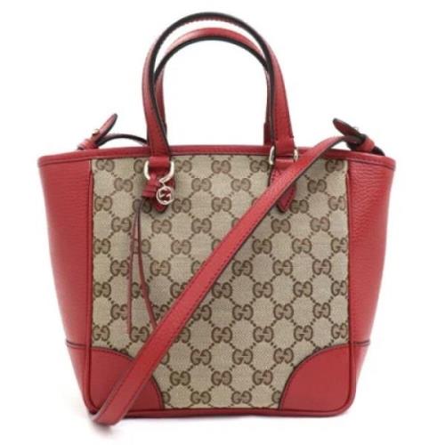 Pre-owned Fabric gucci-bags Gucci Vintage , Beige , Dames