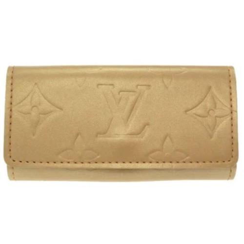 Pre-owned Canvas key-holders Louis Vuitton Vintage , Yellow , Dames