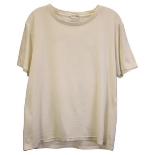 Pre-owned Cotton tops Yves Saint Laurent Vintage , Beige , Dames