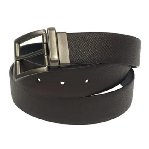 Pre-owned Leather belts Prada Vintage , Black , Dames