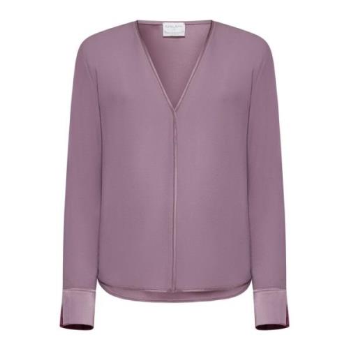 Elegante Overhemden Collectie Forte Forte , Purple , Dames