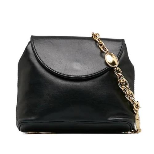 Pre-owned Leather shoulder-bags Dior Vintage , Black , Dames