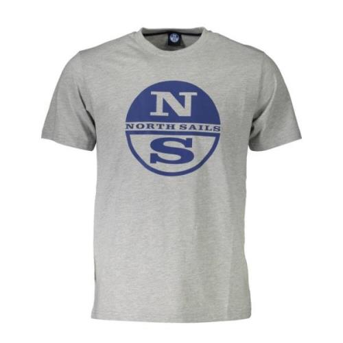Eenvoudig T-shirt met nautische uitstraling North Sails , Gray , Heren