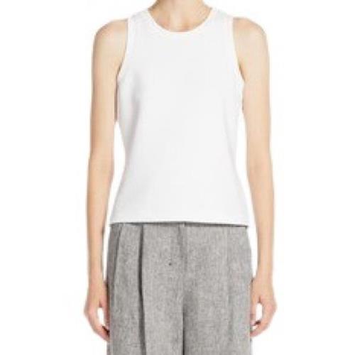 Katoenen Tanktop Max Mara , White , Dames