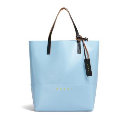 Blauwe Verticale Shopper Open Marni , Blue , Dames