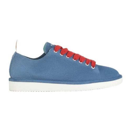 Blauwe Suède Veterschoenen Panchic , Blue , Heren