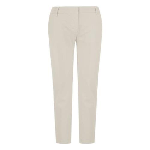 Beige Chino Broek Slim Fit BomBoogie , Beige , Dames