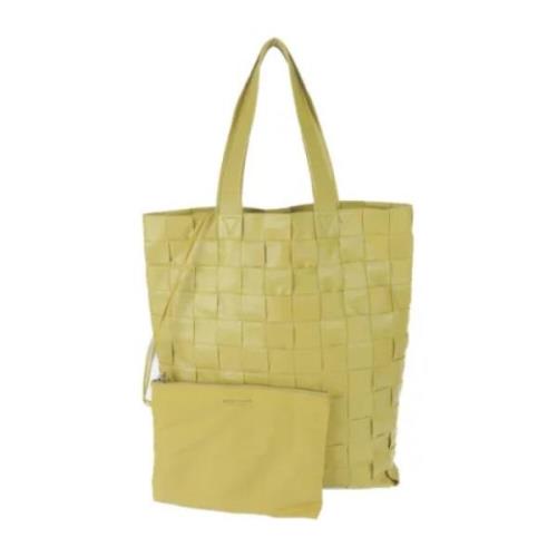 Pre-owned Leather totes Bottega Veneta Vintage , Yellow , Dames