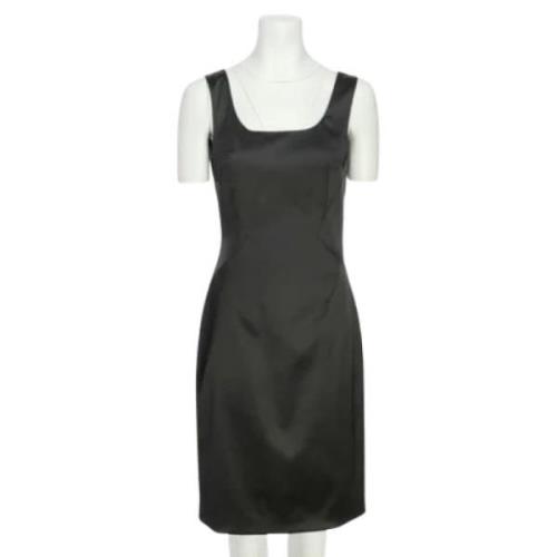 Pre-owned Satin dresses Dolce & Gabbana Pre-owned , Black , Dames