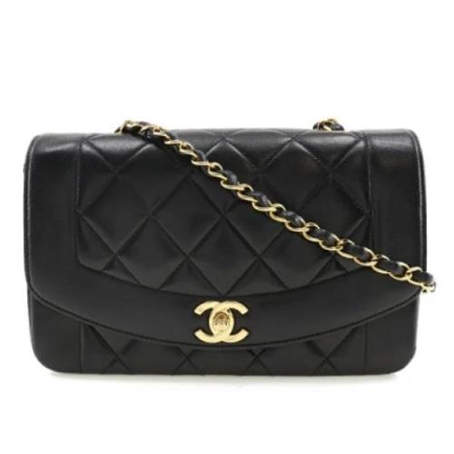 Pre-owned Leather chanel-bags Chanel Vintage , Black , Dames