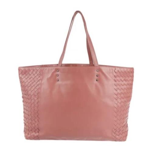 Pre-owned Leather totes Bottega Veneta Vintage , Pink , Dames