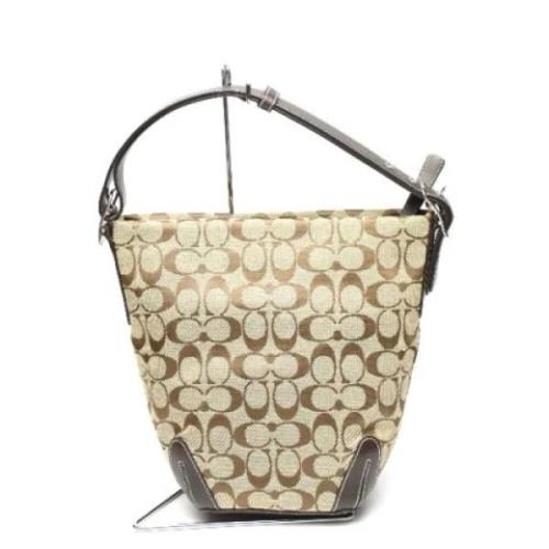 Pre-owned Fabric shoulder-bags Coach Pre-owned , Beige , Dames