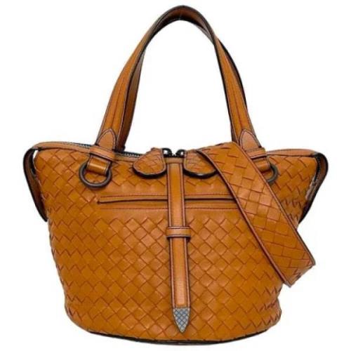 Pre-owned Leather totes Bottega Veneta Vintage , Orange , Dames