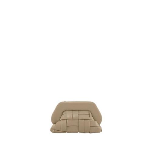 Geweven Tarwe Clutch Tas Vegan Stof THEMOIRè , Beige , Dames