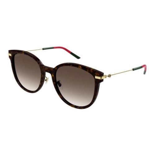 Stijlvolle zonnebril in Havana/Brown Shaded Gucci , Brown , Dames