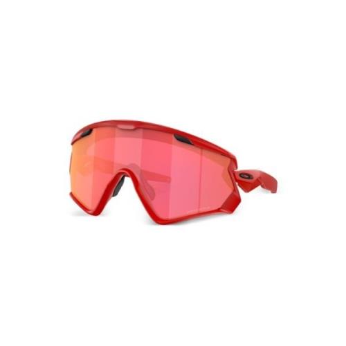 Rode Spiegelende Goggle-Stijl Zonnebril Oakley , Red , Unisex