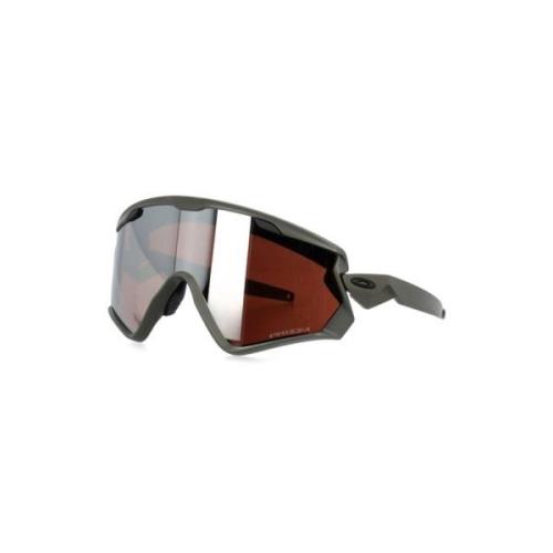 Zwarte Spiegelende Zonnebril UV-Beschermende Lenzen Oakley , Black , U...