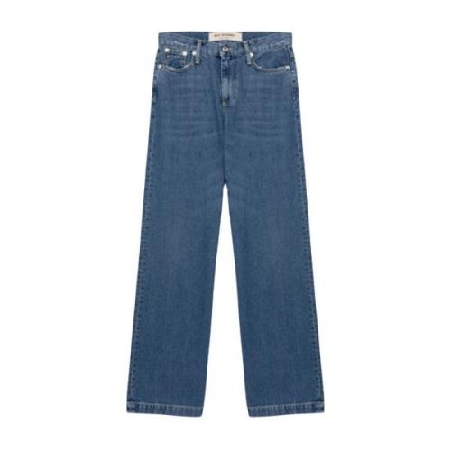 Blauwe Denim Palazzo Broek Roy Roger's , Blue , Dames