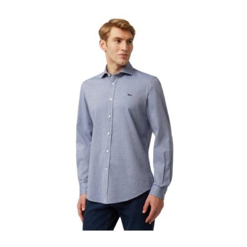 Blauw Oxford Herenshirt Harmont & Blaine , Blue , Heren