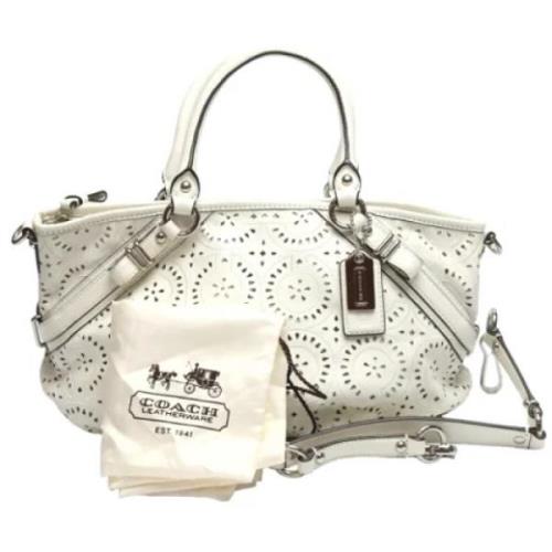 Pre-owned Fabric handbags Coach Pre-owned , White , Dames