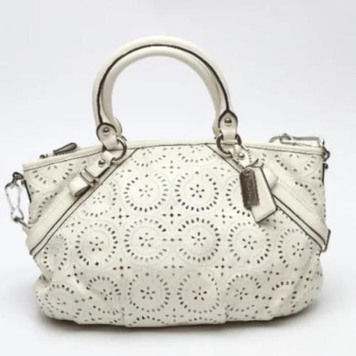 Pre-owned Fabric handbags Coach Pre-owned , White , Dames