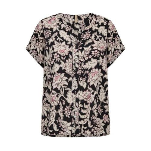 Bloemenprint V-hals shirt Soyaconcept , Multicolor , Dames