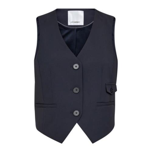 Klassieke Tailor Vest Waistcoat Ink Co'Couture , Blue , Dames