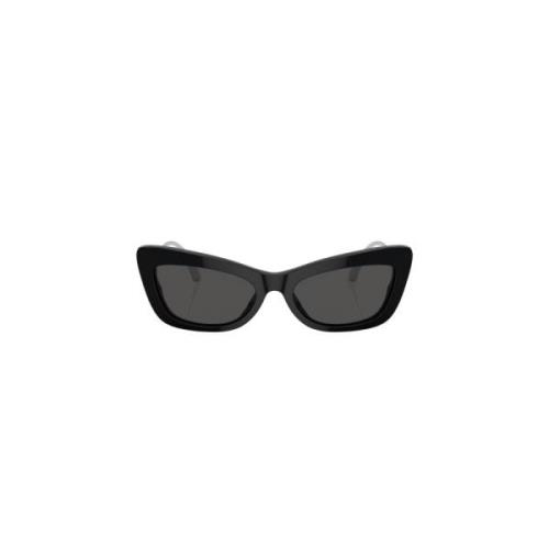 Metalen Frame Zonnebril voor Vrouwen Dolce & Gabbana , Black , Dames