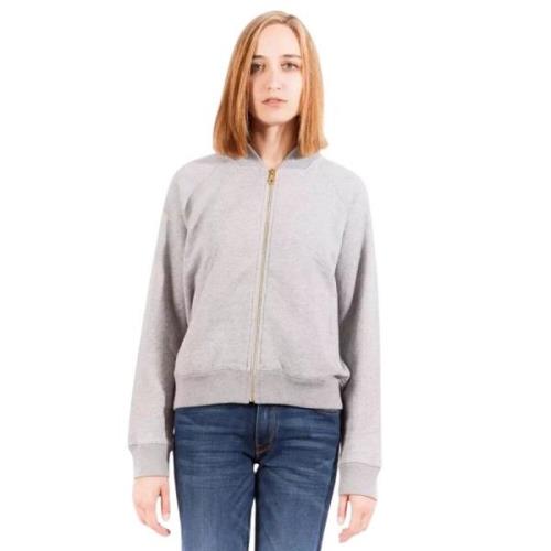 Grijs Sweatshirt met rits en lange mouwen Gant , Gray , Dames