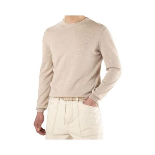 Beige Sweater met Ribbed Trims Harmont & Blaine , Beige , Heren