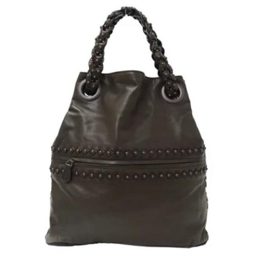 Pre-owned Leather handbags Bottega Veneta Vintage , Brown , Dames