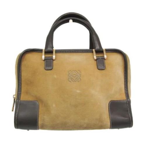 Pre-owned Fabric handbags Loewe Pre-owned , Beige , Dames