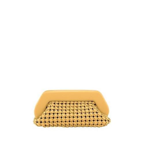 Vegan Clutch Tas Magnetische Sluiting Italië THEMOIRè , Yellow , Dames