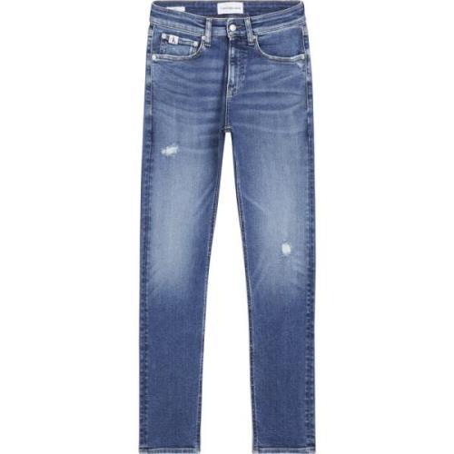 Blauwe Slim Fit Stretch Jeans Calvin Klein , Blue , Heren