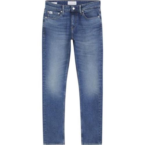 Blauwe Slim Fit Jeans Calvin Klein , Blue , Heren