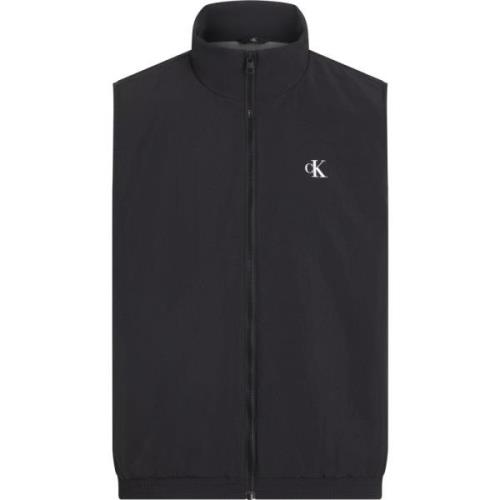 Zwarte Geïsoleerde Lichtgewicht Gilet Calvin Klein , Black , Heren