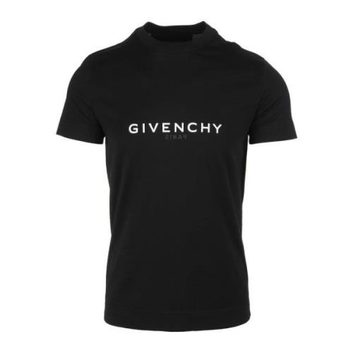 Zwart Slim Fit T-shirt met Logo Givenchy , Black , Heren