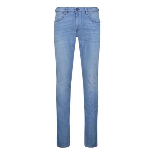 Slim-Fit Blauwe Denim Jeans Re-Hash , Blue , Heren