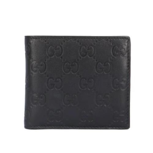 Pre-owned Leather wallets Gucci Vintage , Black , Unisex
