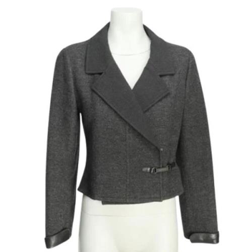 Pre-owned Fabric outerwear Chanel Vintage , Gray , Dames