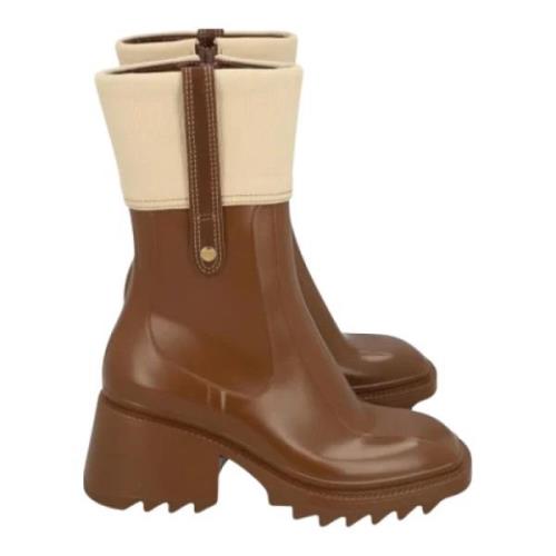 Pre-owned Fabric boots Chloé Pre-owned , Brown , Dames