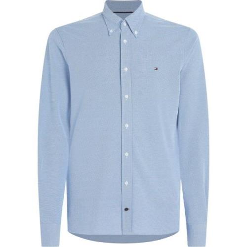 Heldere Blauwe Overhemd Tommy Hilfiger , Blue , Heren